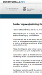 Mobile Screenshot of erhvervsaffald.info