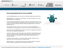 Tablet Screenshot of erhvervsaffald.info